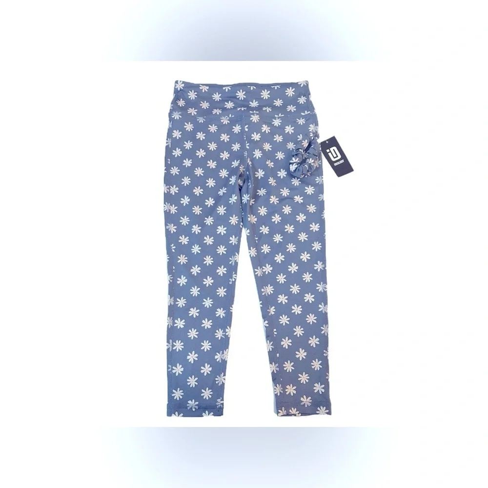 Ideology Blue and White Daisy Print Leggings